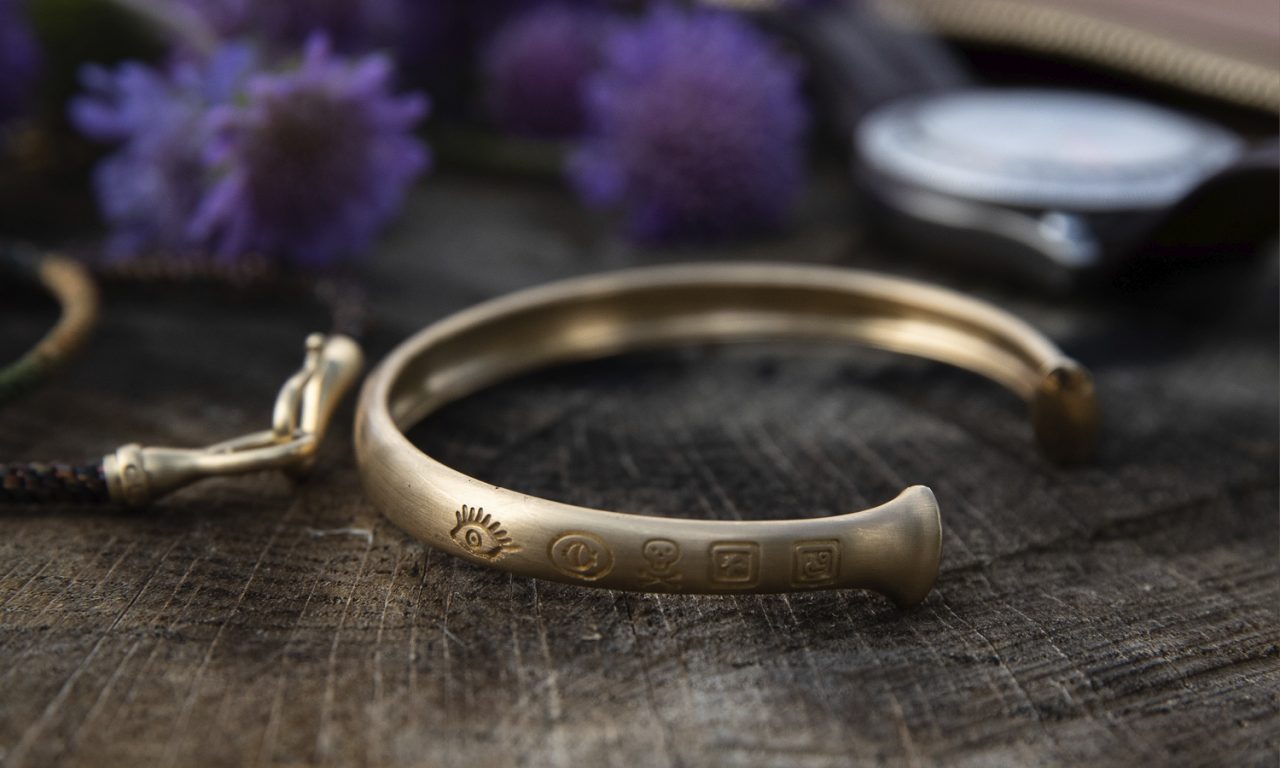 Laksh Design High Gold Finish Fancy Wrist Bracelet for Men